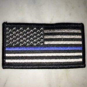 Patch/Emblem Muted flag thin blue line